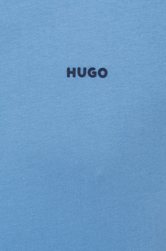 HUGO t-shirt bawełniany Dero222 50466158 niebieski