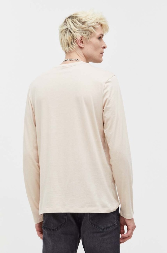 Odzież HUGO longsleeve bawełniany 50466159 beżowy