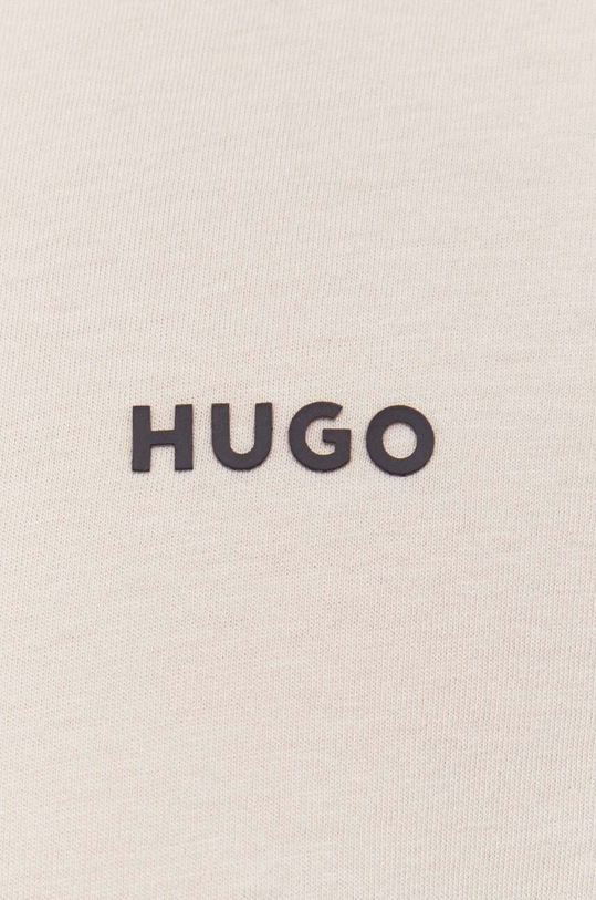 HUGO longsleeve bawełniany 50466159 beżowy