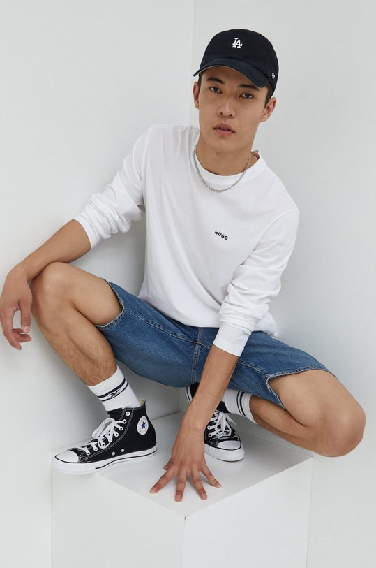 HUGO longsleeve biały 50466159