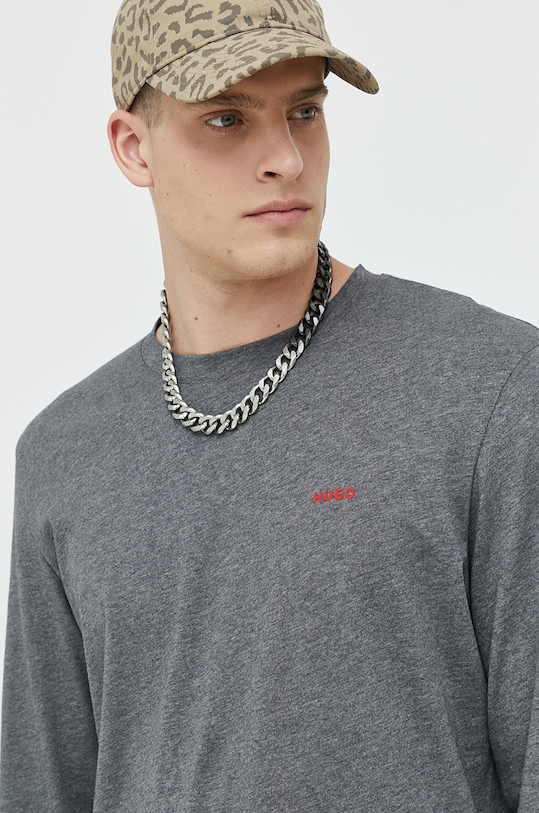 HUGO longsleeve szary 50466159