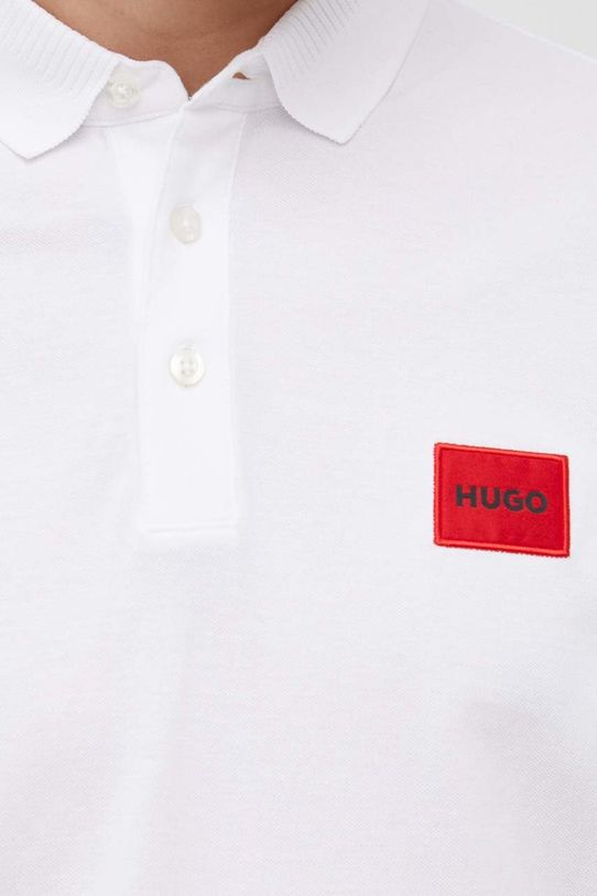 Pamučna polo majica Hugo 50466202 bijela