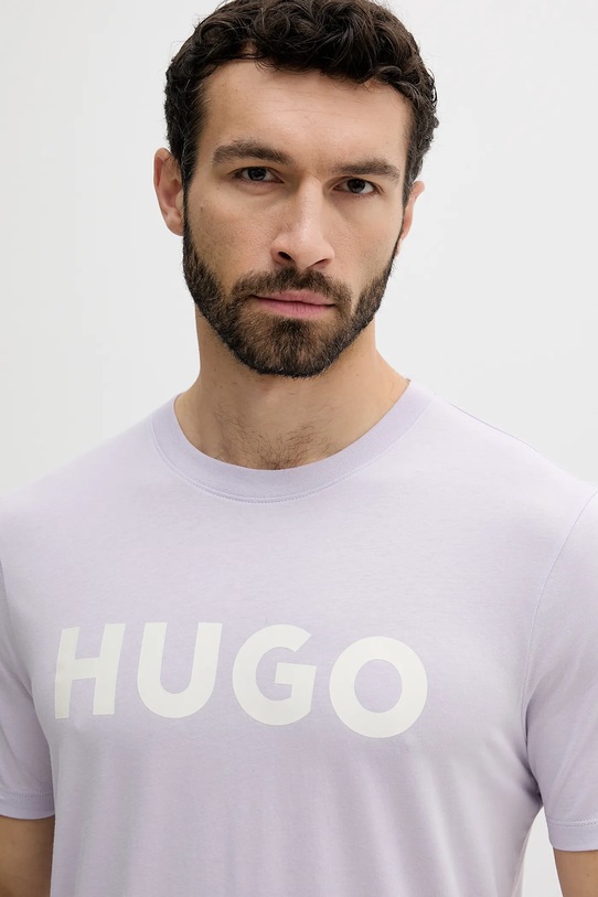 Ruházat HUGO pamut póló 50467556 lila