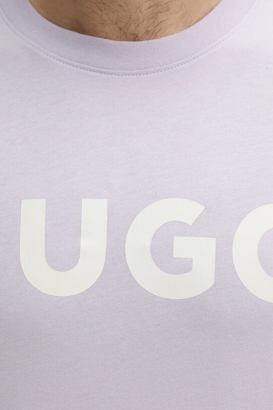 HUGO pamut póló lila 50467556