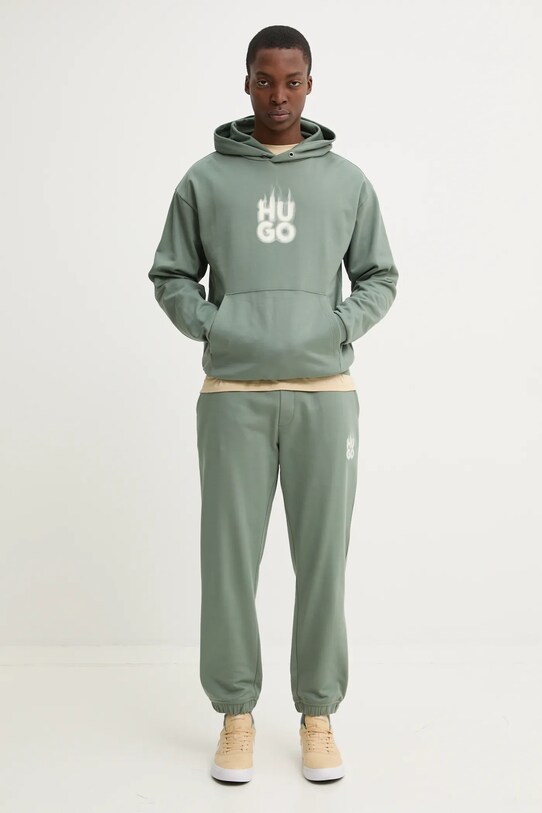 HUGO t-shirt bawełniany Dulivio 50467556 beżowy NC00