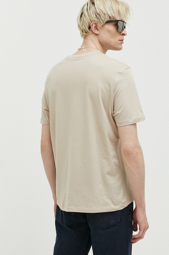 Одяг Бавовняна футболка HUGO Dulivio 50467556 бежевий