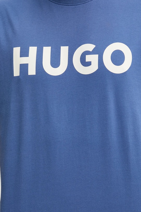 Bavlněné tričko HUGO 50467556 fialová