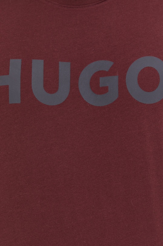 Бавовняна футболка HUGO Dulivio 50467556 бордо