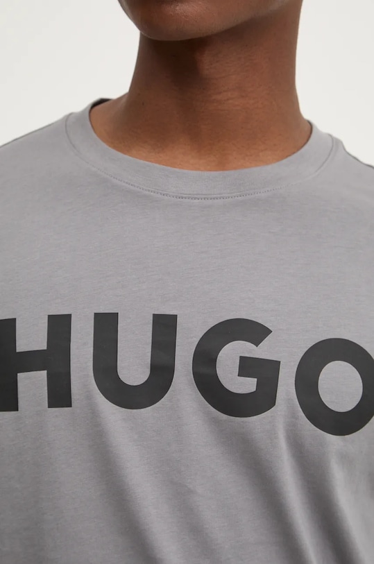 HUGO t-shirt bawełniany Dulivio 50467556 szary