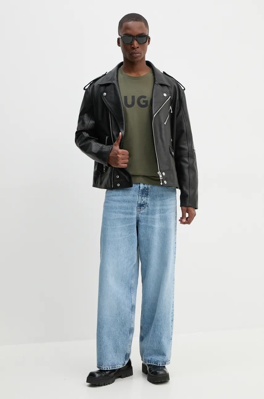 HUGO t-shirt in cotone 50467556 verde AA00