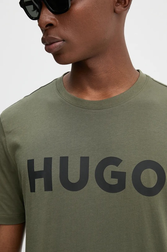 HUGO t-shirt in cotone 50467556 verde