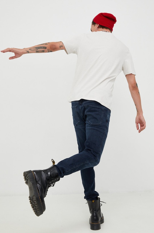 Odzież HUGO t-shirt bawełniany 50467556 beżowy