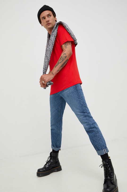 HUGO t-shirt bawełniany 50467556 czerwony AA00