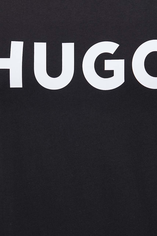 Bavlněné tričko HUGO 50467556 černá
