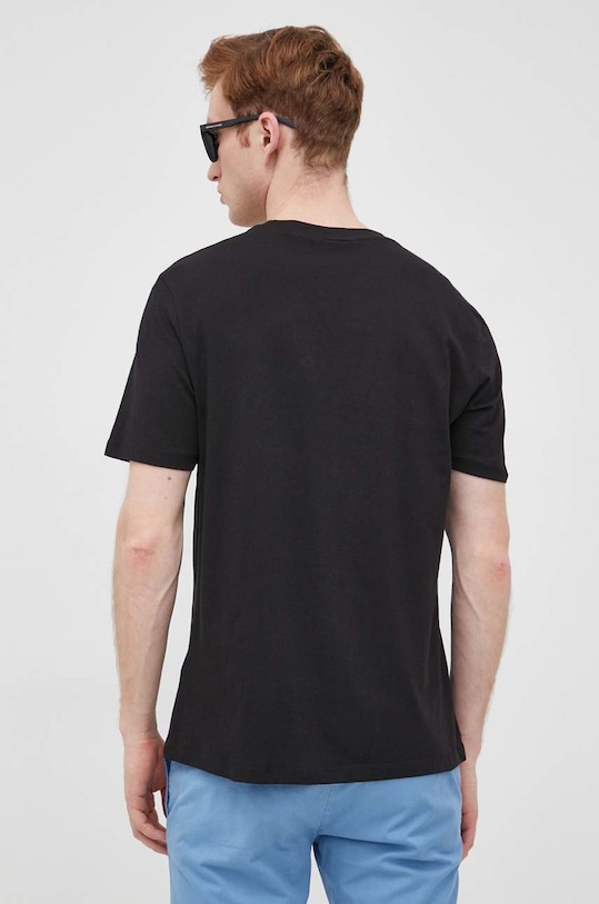 Одежда Хлопковая футболка HUGO 50467556 чёрный