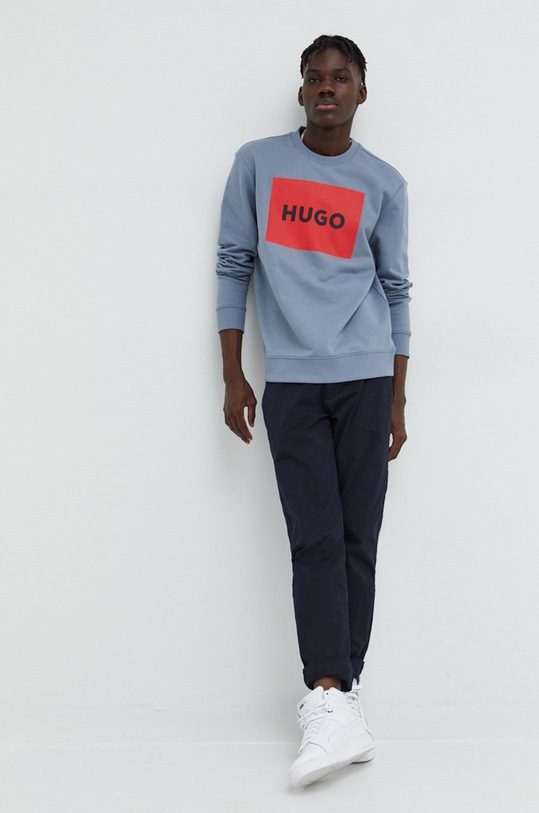 HUGO bluza bawełniana 50467944 50467944 niebieski AA00