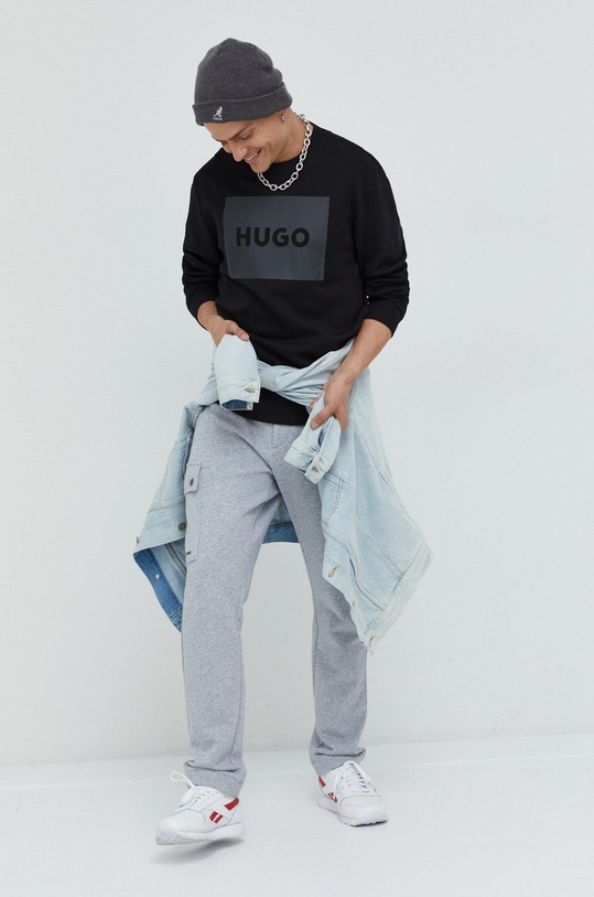 HUGO bluza bawełniana 50467944 50467944 czarny AA00