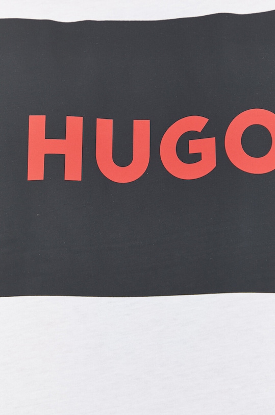 HUGO pamut póló 50467952 fehér