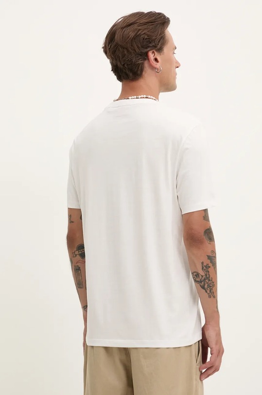 Oblečení Bavlněné tričko HUGO 50467952 béžová