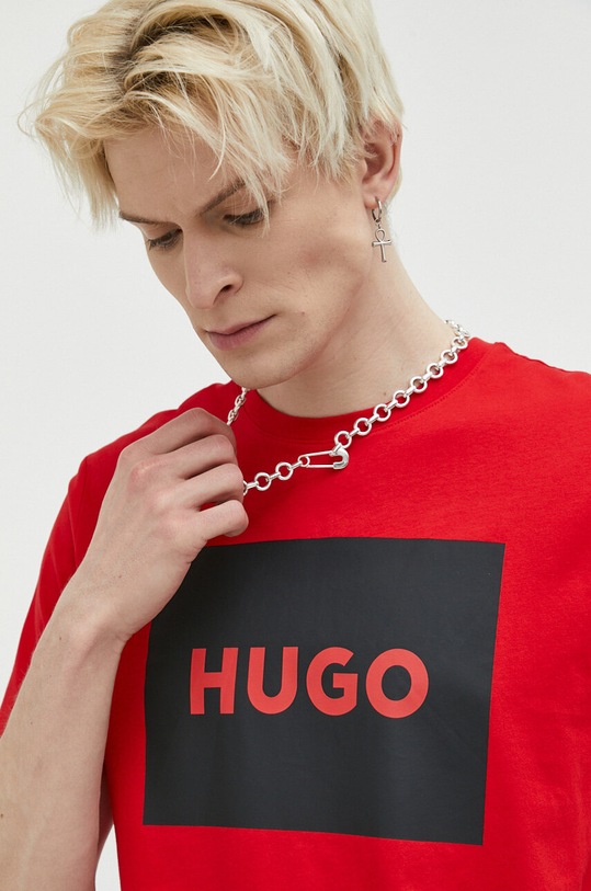 HUGO tricou din bumbac rosu 50467952