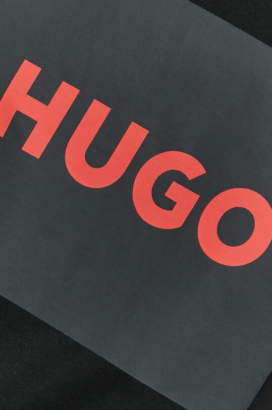 Бавовняна футболка HUGO 50467952 чорний