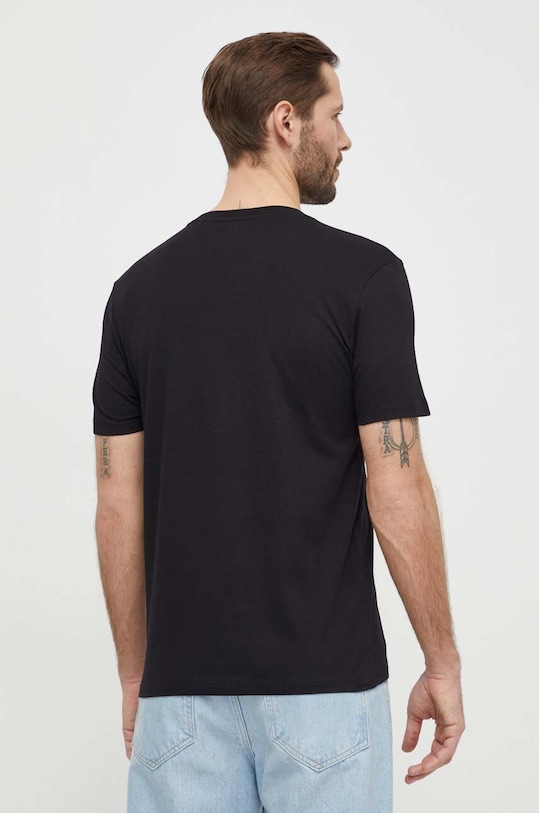 Bavlněné tričko HUGO 50467952 černá AW25