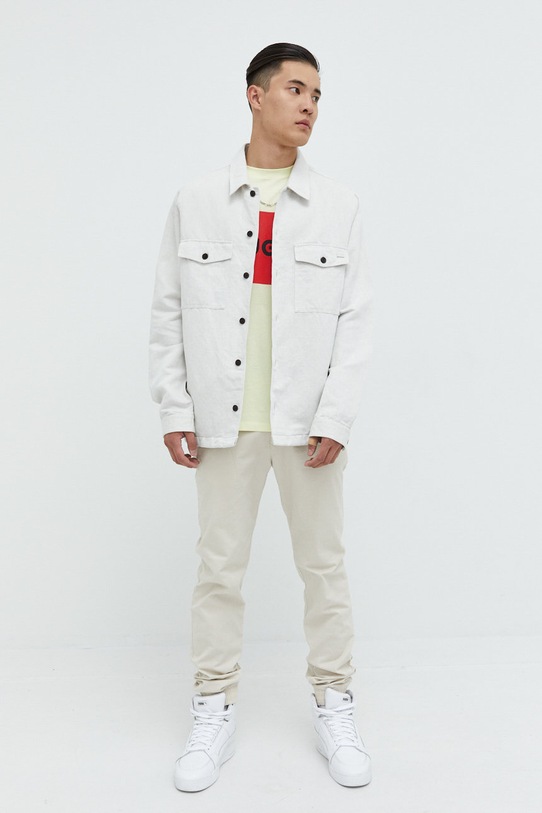 HUGO tricou din bumbac 50467952 galben AW25