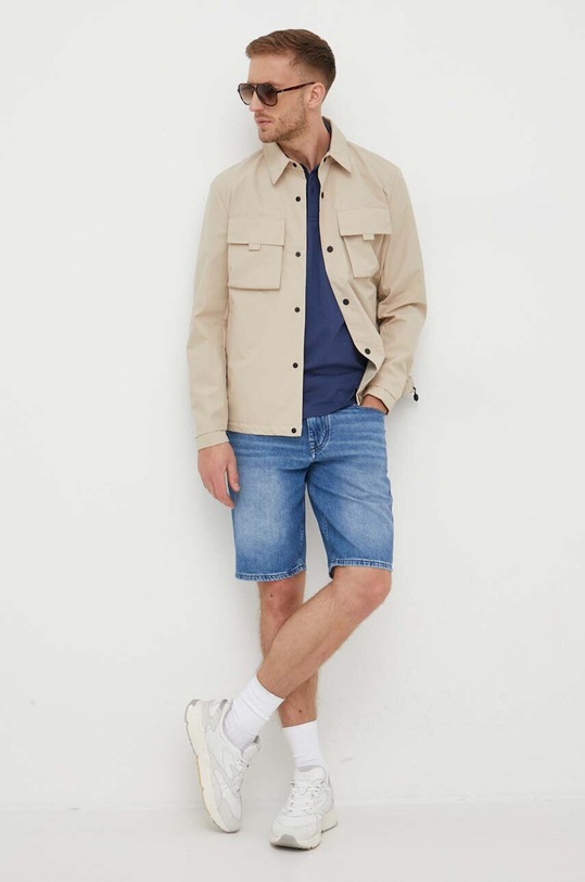 BOSS polo bawełniane 50467113 granatowy AA00