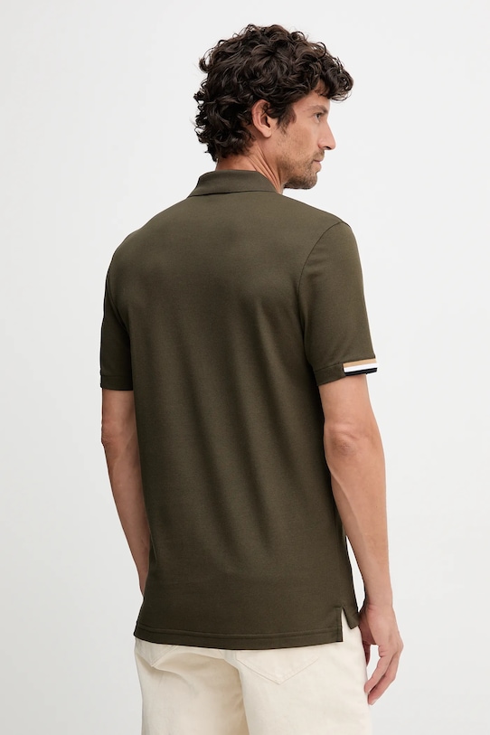 Odzież BOSS polo bawełniane 50467113 zielony