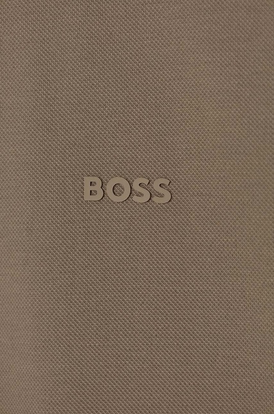 Odzież BOSS polo bawełniane 50467113 beżowy