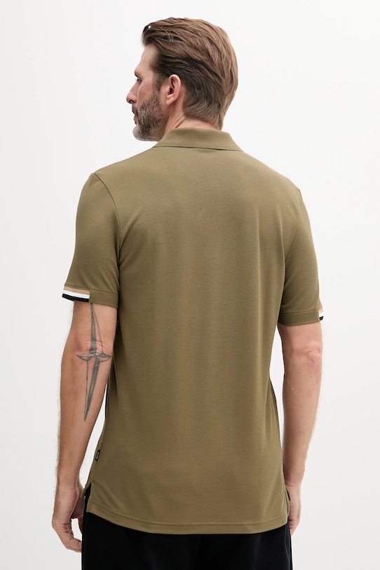 BOSS polo bawełniane 50467113 zielony AA00