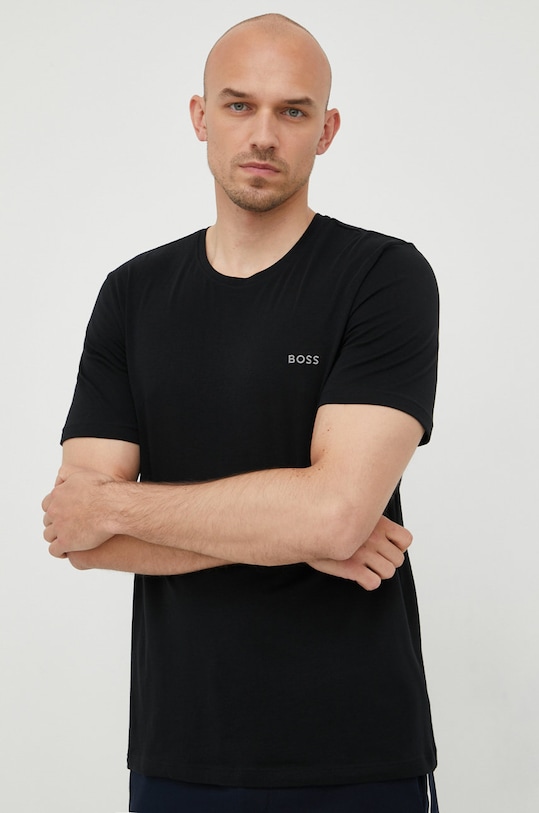 BOSS t-shirt piżamowy 50469550 czarny 50469550