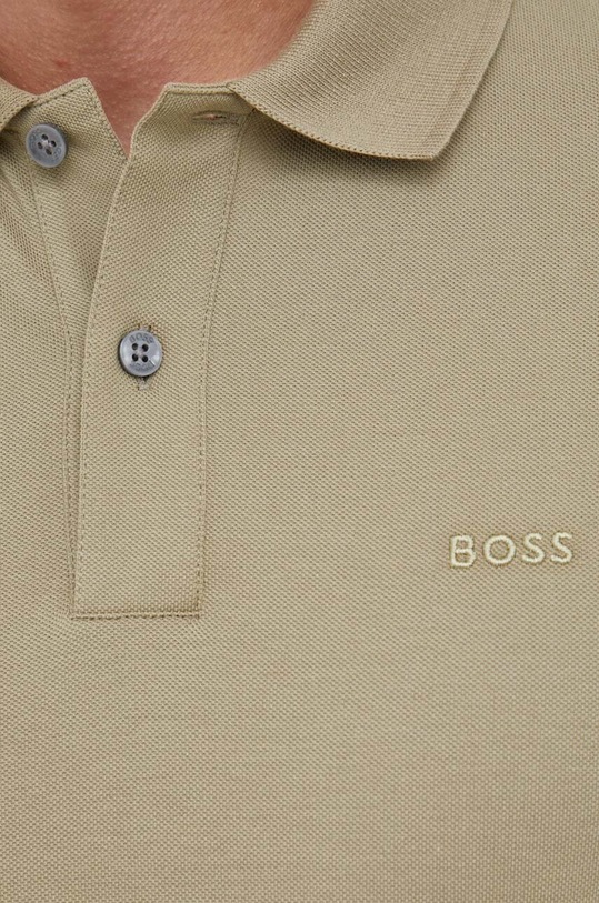 Bavlněné polo tričko BOSS 50468301 zelená