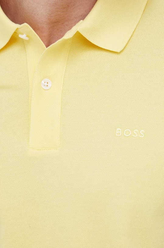 BOSS polo bawełniane 50468301 żółty