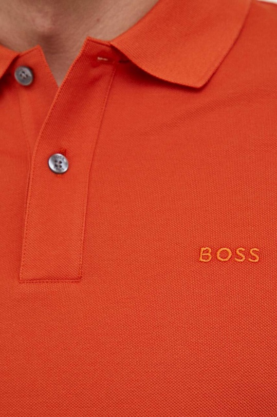BOSS polo de bumbac 50468301 portocaliu