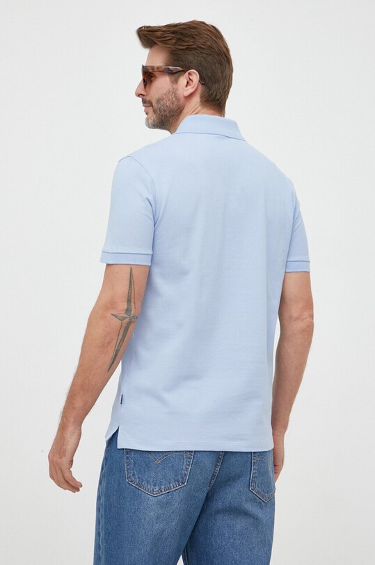 Odzież BOSS polo bawełniane 50468301 fioletowy