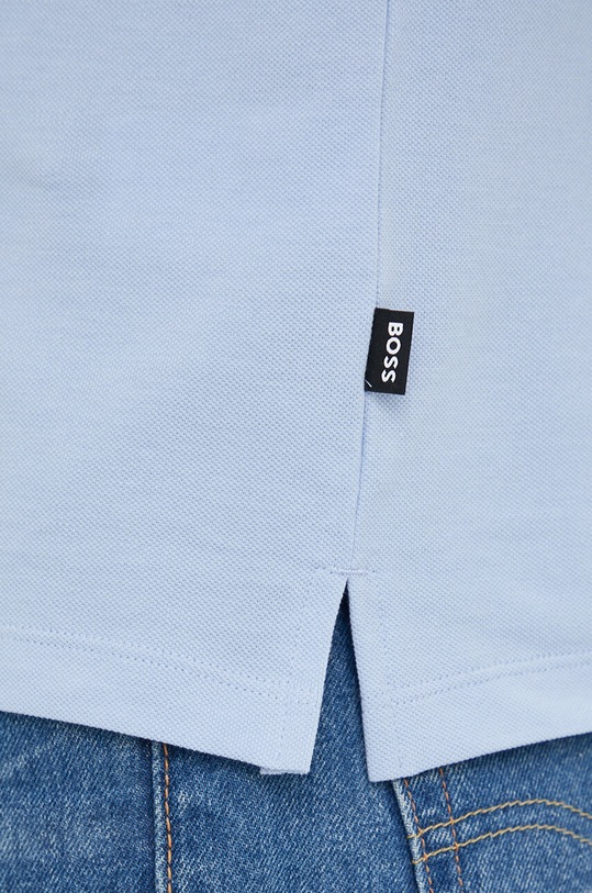 BOSS polo bawełniane 50468301 fioletowy