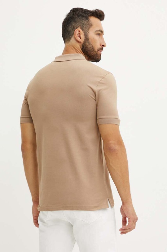 BOSS polo bawełniane 50468301 beżowy SS24