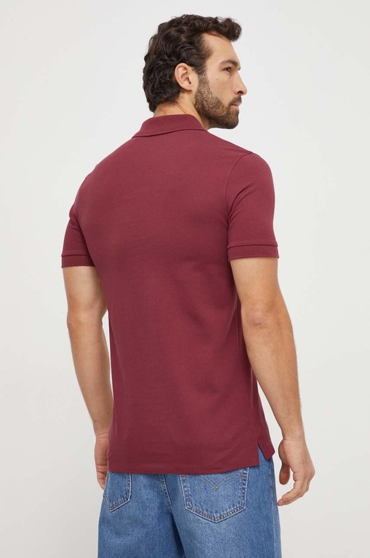 Odzież BOSS polo bawełniane 50468301 bordowy