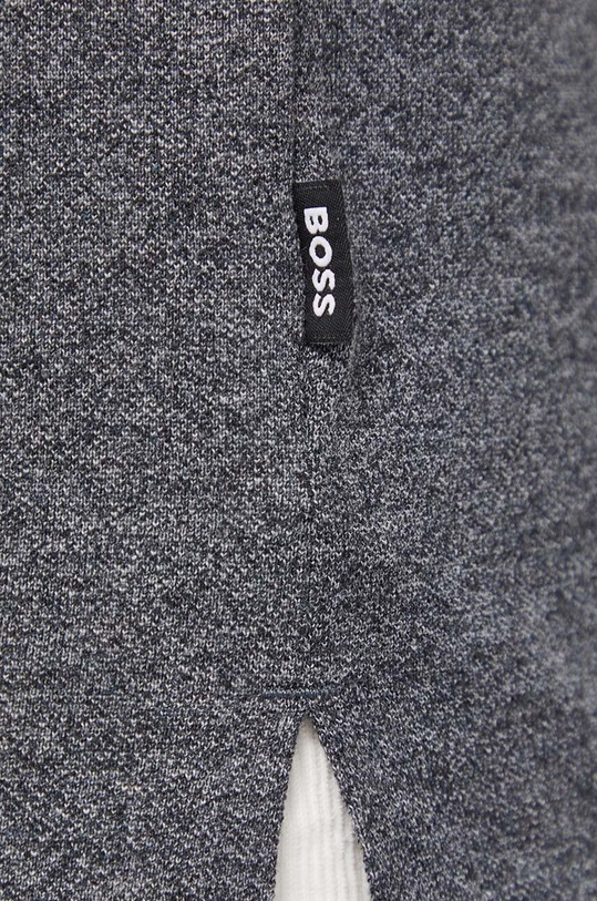 Bavlněné polo tričko BOSS šedá 50468301