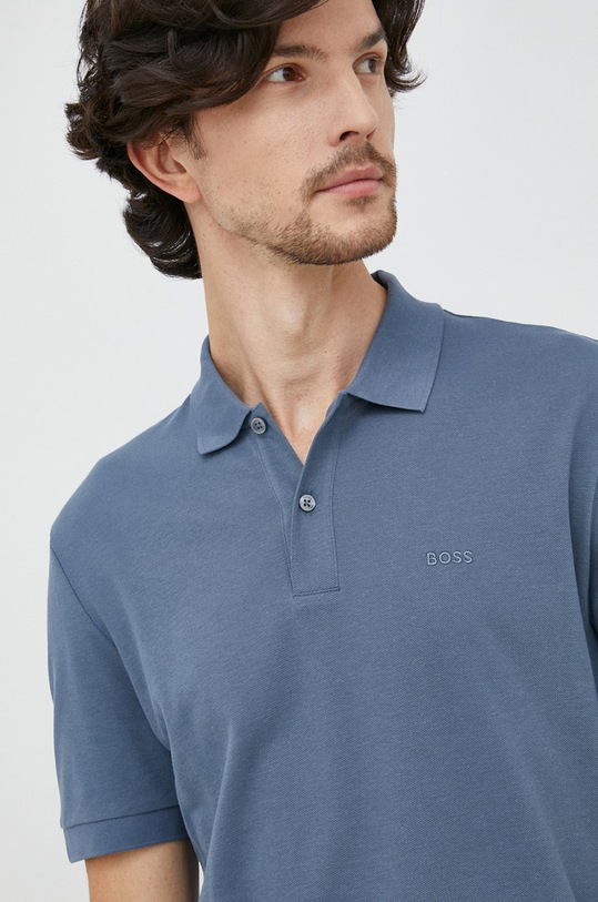 BOSS polo bawełniane 50468301 niebieski 50468301