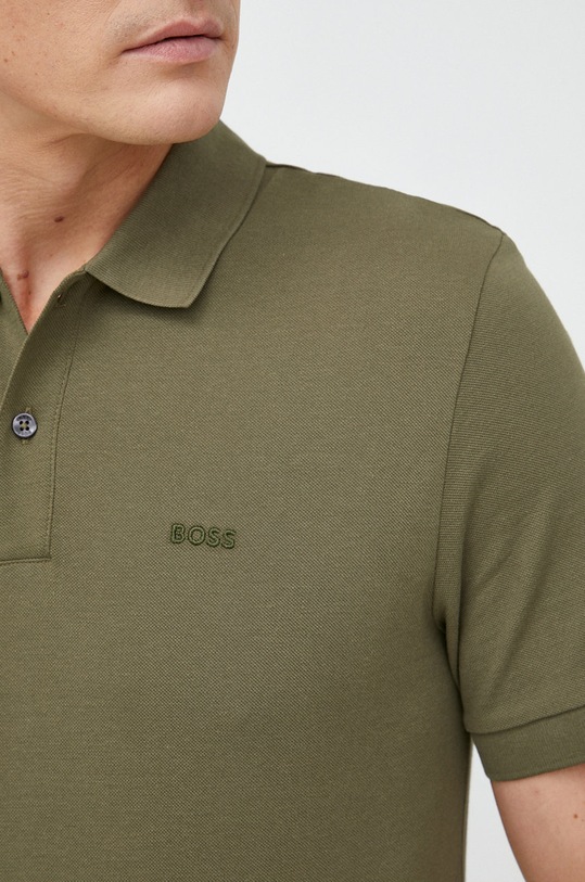 BOSS polo bawełniane 50468301 zielony 50468301