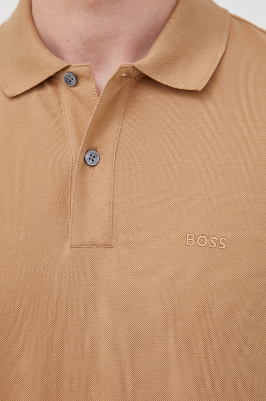 BOSS polo bawełniane 50468301 50468301 beżowy