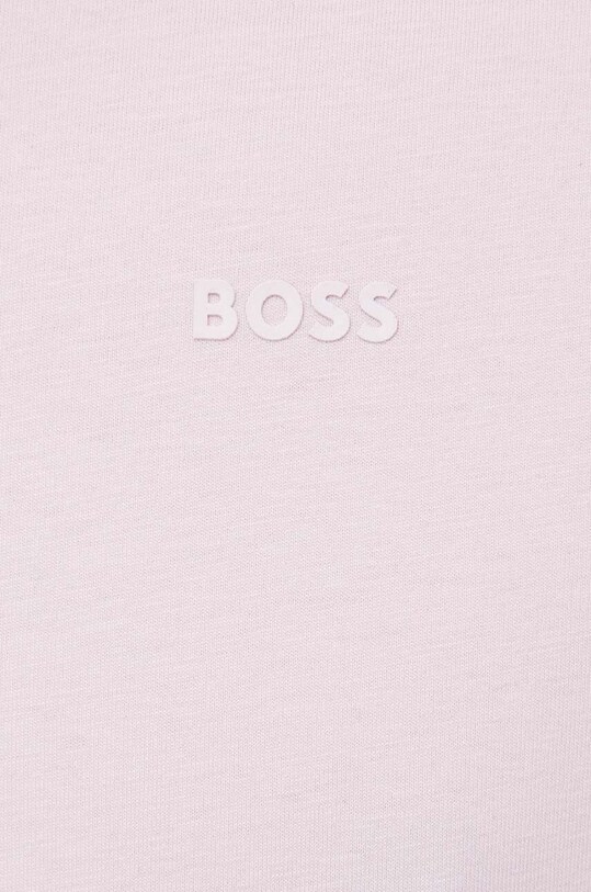 BOSS t-shirt bawełniany 50468347 różowy