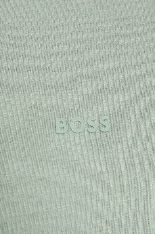 Хлопковая футболка BOSS 50468347 зелёный