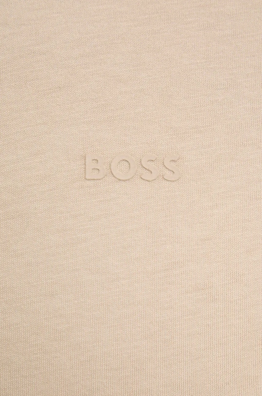 Хлопковая футболка BOSS 50468347 бежевый