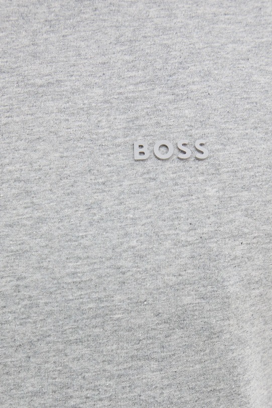 Хлопковая футболка BOSS 50468347 серый