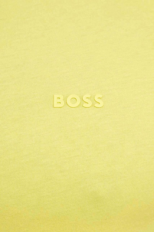 BOSS tricou din bumbac galben 50468347