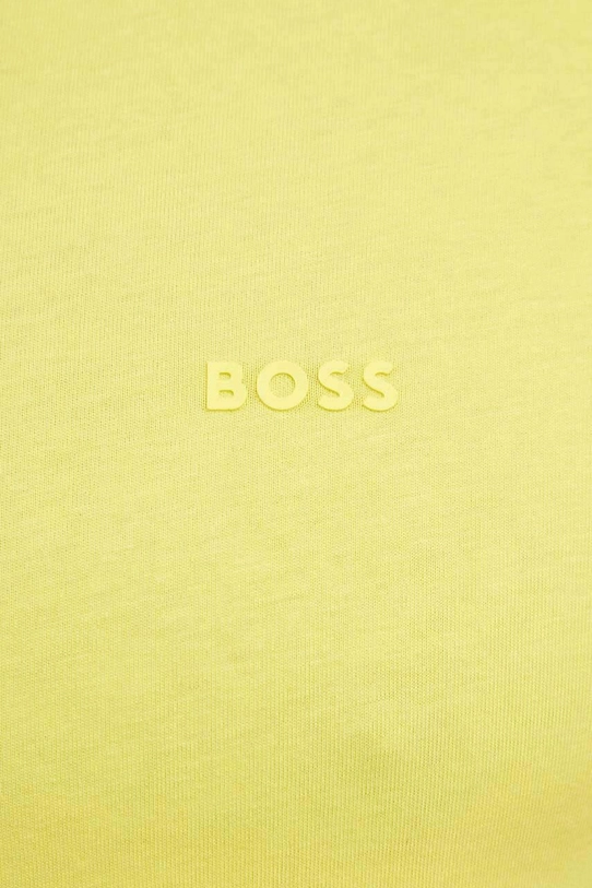 BOSS t-shirt bawełniany żółty 50468347