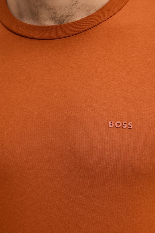 Бавовняна футболка BOSS 50468347 помаранчевий